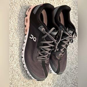 On Running Cloudflow Shoes Sneakers Trainers Rock Rose Black Pink 9